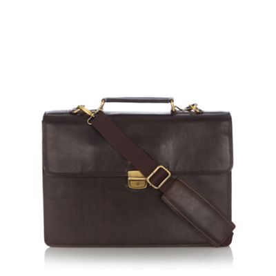Osborne Brown leather briefcase